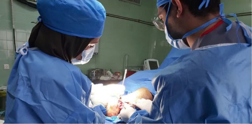 جراحی شکستگی پا در اتاق عمل