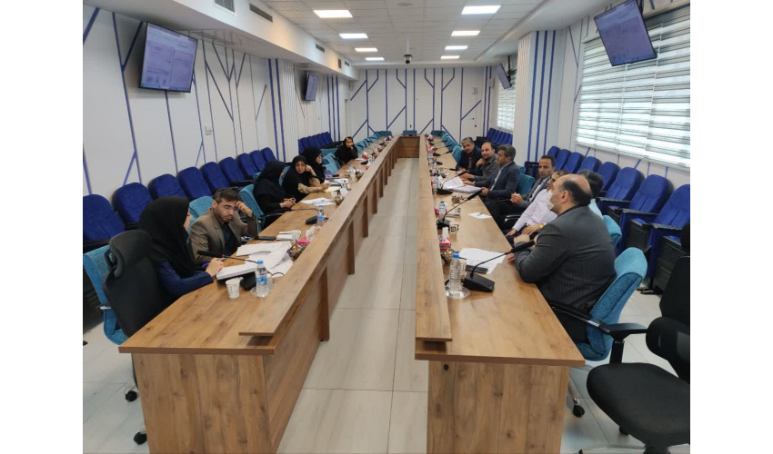 جلسه پایش داخلی مستندات حوزه ۶ استانداردهای اعتباربخشی موسسه ای