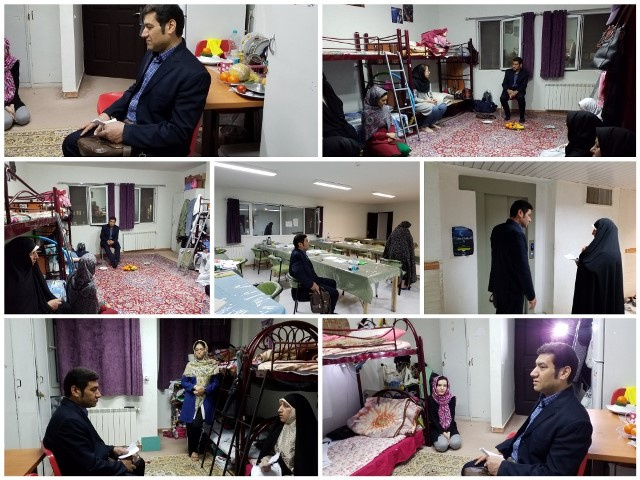 حضور رئیس دانشگاه، معاون غذا و دارو و جمعی از معاونین در خوابگاههای دانشجویی دانشگاه علوم پزشکی اراک