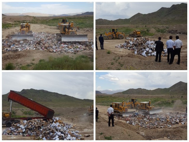 نظارت بر امحاء ۲۴ تن کالای قاچاق به ارزش ۳۰ میلیارد ریال در اراک