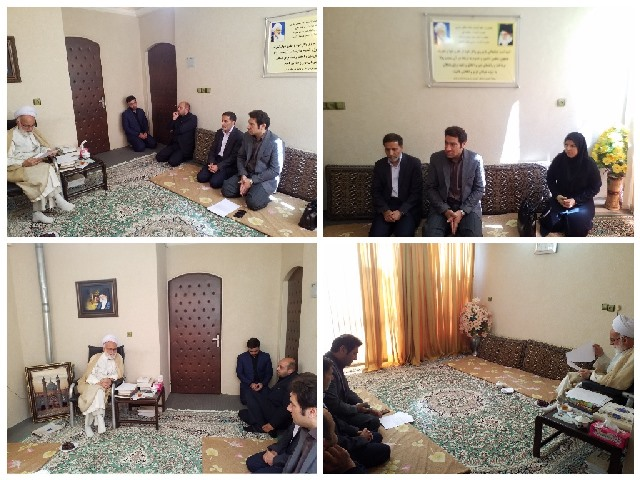 دیدار معاون و مدیران دارویی معاونت غذا و دارو اراک با آیت الله دری نجف آبادی