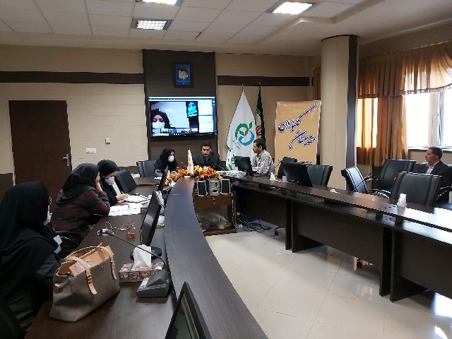 جلسه ویدئو کنفرانس در خصوص بررسی دستور العمل ها و پروتکل های دارو درمانی کووید۱۹ در معاونت غذا و دارو اراک