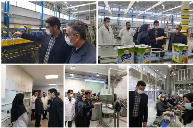 بازدید معاون غذا و دارو اراک به همراه مدیر اداره نظارت بر مواد غذایی معاونت از شرکت طبیعت سبز پارس کهن