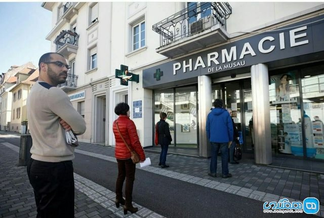 راهنمای فاصله گذاری اجتمایی در دارو خانه ها