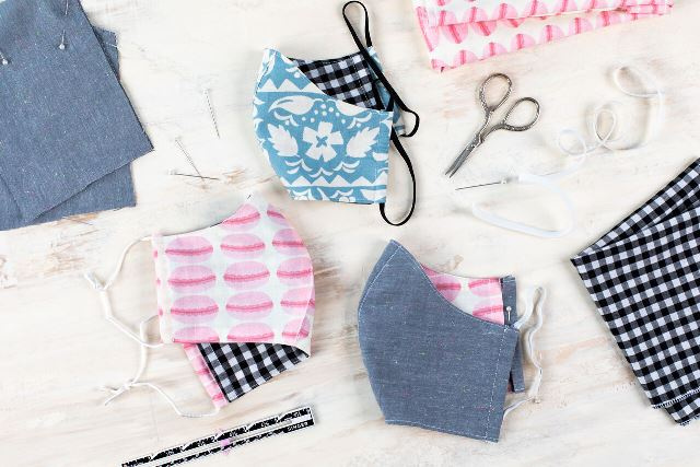 چگونه در خانه ماسک پارچه‌ای بدوزیم؟ + الگو