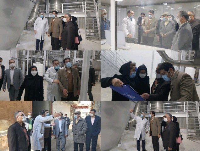 بازدید معاون غذا و دارو از کارخانه شیر خشک کالبر اراک