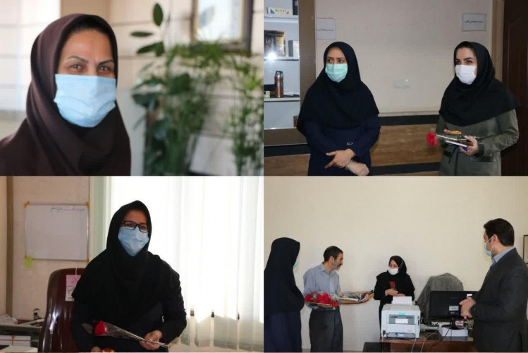 تقدیر از بانوان شاغل در معاونت غذا و دارو اراک به مناسبت سالروز میلاد حضرت فاطمه(س) و روز زن