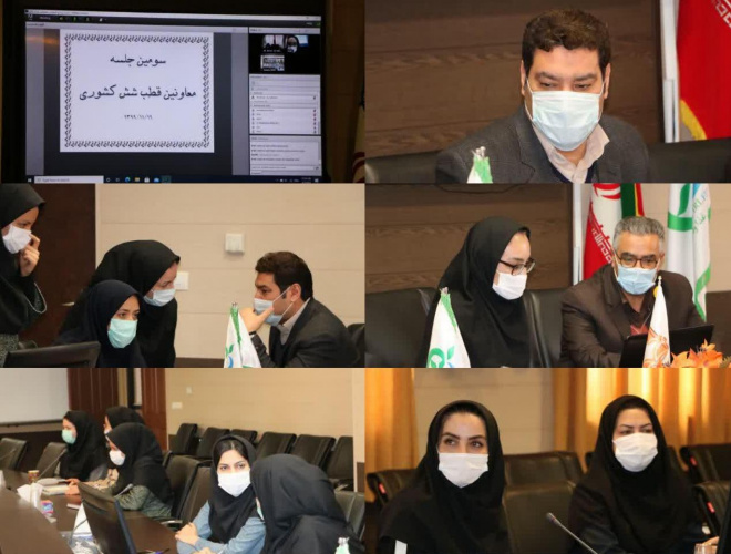 نشست مشترک معاونت های غذا و داروی قطب ۶ کشوری از طریق ویدئوکنفرانسی