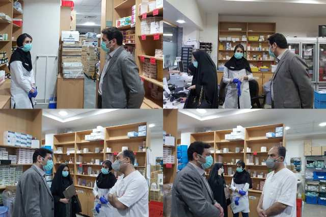 بازدید سرزده معاون غذا و دارو از داروخانه بیمارستان حضرت امیرالمومنین (ع) اراک
