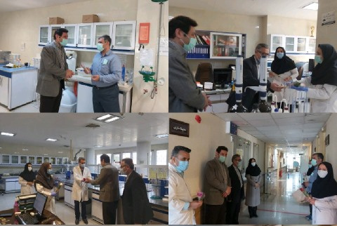 تقدیر از پرسنل آزمایشگاه کنترل مواد غذایی به مناسبت روز علوم آزمایشگاهی