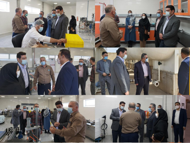 بازدید معاون غذا و دارو اراک از شرکت ماهان شمیم بهار در شهر ساوه