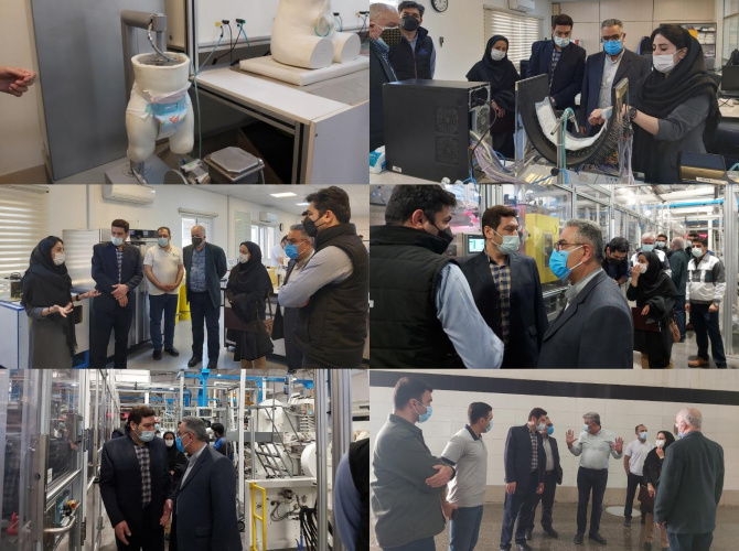 بازدید معاون غذا و دارو اراک از کارخانه بهداشتی و سلولزی زرین رویا و زرین آیند در شهر ساوه