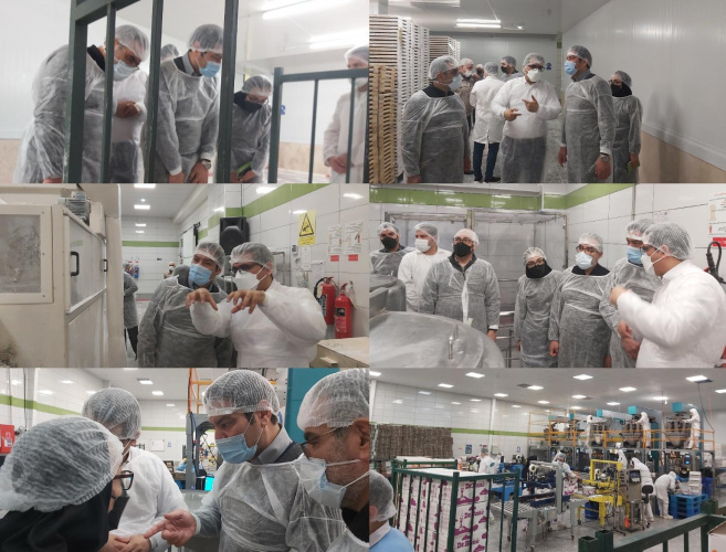 بازدید معاون غذا و دارو از سایت تولیدی شرکت صنایع غذایی ماسترفوده نوبران