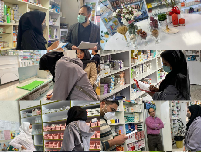بازرسی مستمر کارشناسان معاونت غذا و دارو از داروخانه ها و کارخانجات استان مرکزی در نوروز ۱۴۰۱
