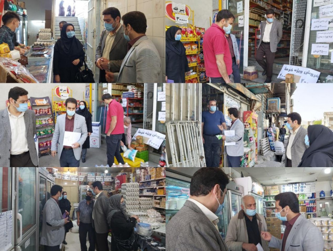 بازدید معاون غذا و دارو به همراه کارشناسان مرکز بهداشت شهرستان اراک ازنحوه عرضه شیر های پاستوریزه و استریل