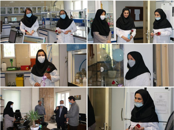 تقدیر از سفید پوشان آزمایشگاه کنترل مواد غذایی به مناسبت روز علوم آزمایشگاهی