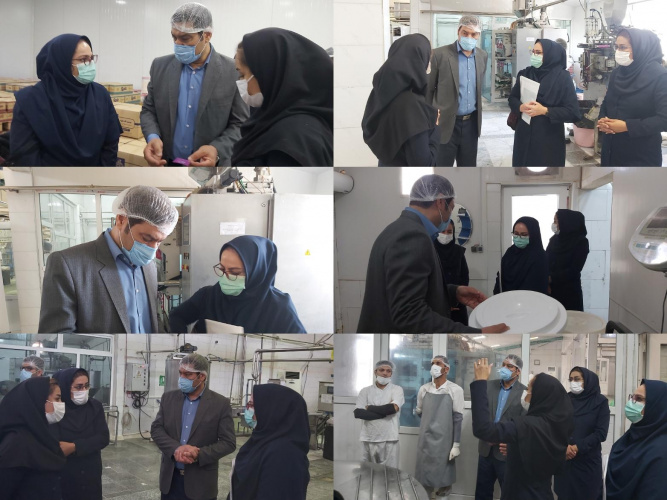 بازدید معاون غذا و دارو دانشگاه علوم پزشکی استان مرکزی از شرکت نامی نو
