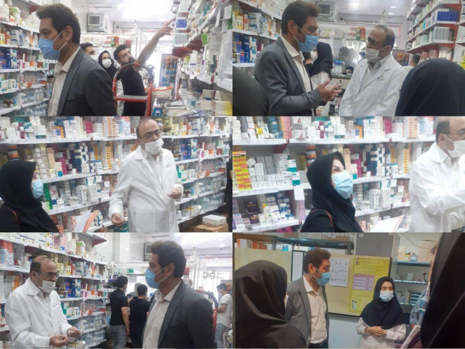 بازدید معاون غذا و دارو دانشگاه از شبکه بهداشت و درمان و داروخانه های خصوصی خنداب و جاورسیان