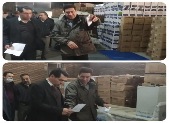 بازدید دکتر امانی سرپرست دانشگاه علوم پزشکی اراک از انبار دارویی معاونت غذا و دارو
