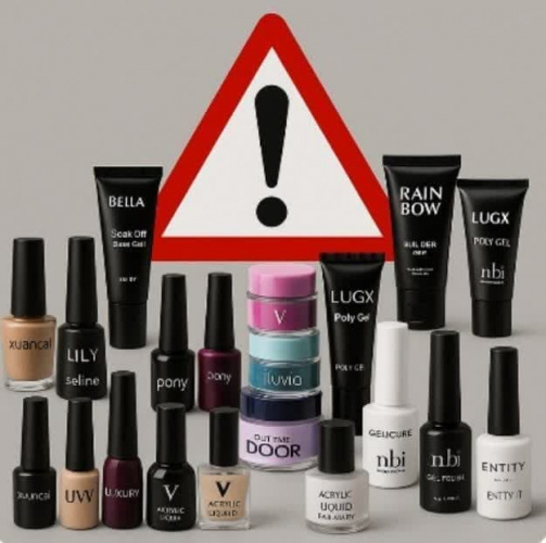 انتشار اسامی محصولات آرایشی ناخن غیر مجاز