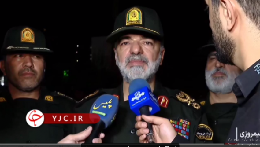 فرمانده پلیس موارد مشکوک را اعلام کرد  + فیلم