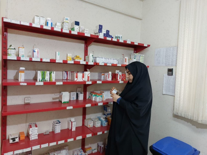 سرکشی کارشناس دارویی از داروخانه و ترالی اورژانس مرکز چهرقان