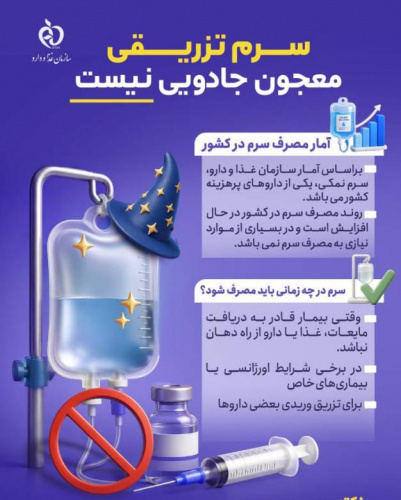 سرم تزریقی ، معجون جادویی نیست