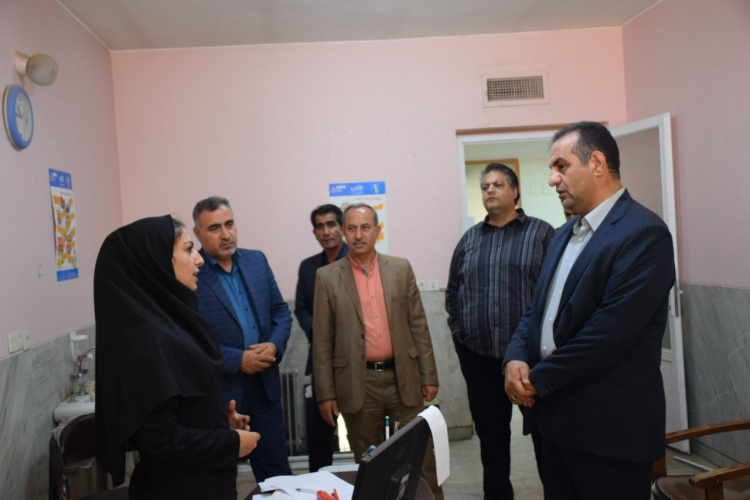 بازدید سرزده دکتر نظری معاون بهداشتی دانشگاه علوم پزشکی  از مراکز جامع سلامت و پروژه های بهداشتی شهرستان محلات، استان مرکزی ، ۱۹ مهر ماه