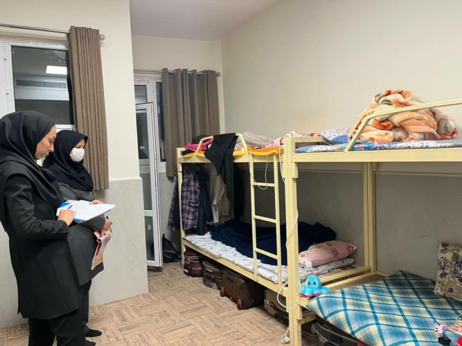 انجام بازدید های بهداشتی به صورت دوره ای از سراهای دانشجویی