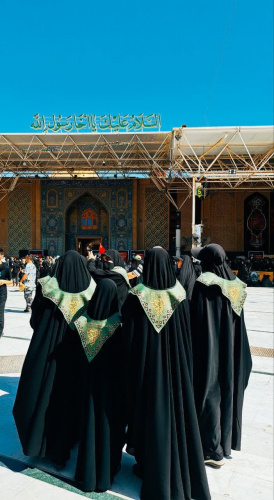 کاروان پیاده روی اربعین حسینی دانشجویان دختر دانشگاه علوم‌پزشکی اراک