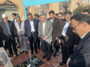 ادای احترام وزیر بهداشت به مقام شامخ شهدای مدافع سلامت اراک