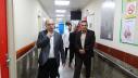 نظارت بر ارائه خدمات درمانی در بیمارستان مهر خنداب با حضور رئیس دانشگاه علوم پزشکی اراک