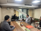نشست دکتر امانی رییس دانشگاه علوم پزشکی اراک با دکتر بالادست رییس اداره توزیع نیروی متخصص وزارت بهداشت، درمان و آموزش پزشکی