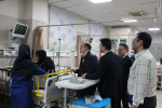 بازدید شبانه معاون درمان دانشگاه علوم‌پزشکی از مرکز آموزشی درمانی امیرکبیر
