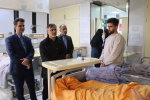 بازدید جانشین رییس دانشگاه علوم پزشکی اراک در ستاد نوروزی از بیمارستان امام سجاد(ع) شهرستان آشتیان