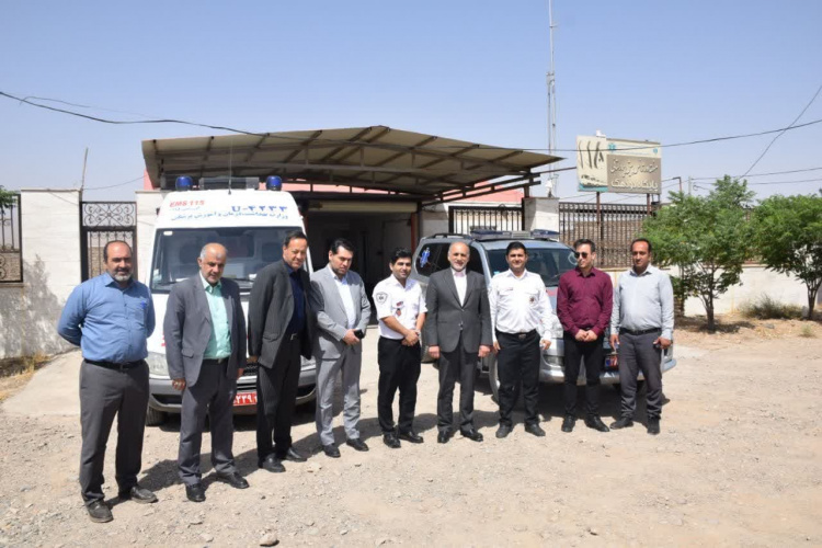 بازدید سرزده دکتر جعفر میعادفر رییس سازمان اورژانس کشور از پایگاه اورژانس جاده ای دودهک دلیجان