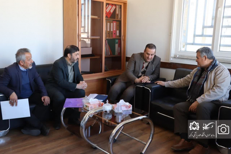 دیدار سرپرست دانشگاه علوم پزشکی اراک با خیر نیکاندیش سلامت
