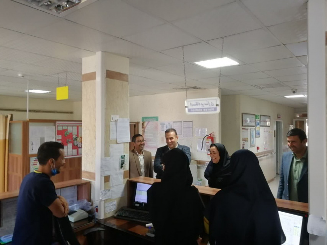 بازدید رئیس دانشگاه علوم پزشکی اراک از بیمارستان فرهنگ خسروانی فراهان