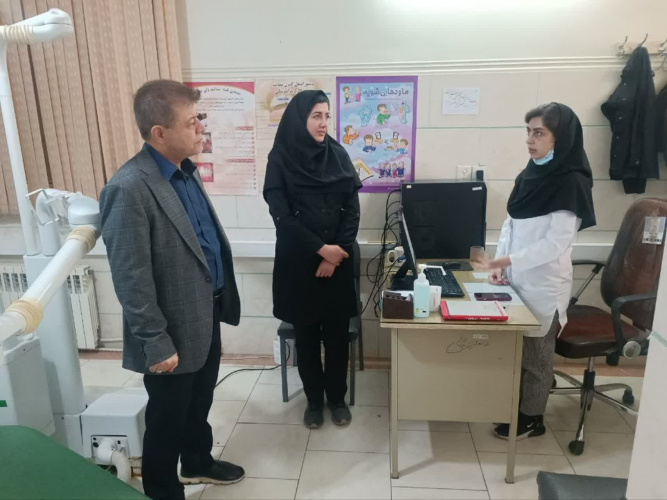 بازدید معاون بهداشتی دانشگاه علوم پزشکی اراک از ستاد و مراکز بهداشتی تفرش