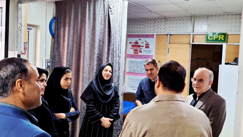 بازدید مسئول ستاد نوروزی دانشگاه علوم پزشکی اراک از بیمارستان امام علی(ع) کمیجان