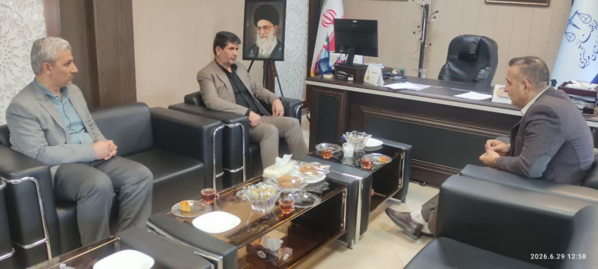 دیدار رئیس دانشگاه علوم پزشکی اراک با دادستان عمومی و انقلاب اراک به مناسبت هفته قوه قضاییه