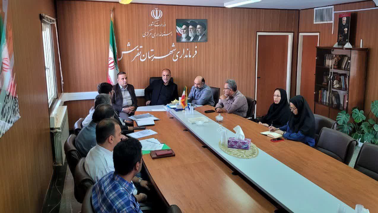 پیگیری احداث پایگاه فوریت‌های پزشکی جفتان با حضور مسئولان دانشگاه علوم پزشکی اراک و نماینده مردم در مجلس