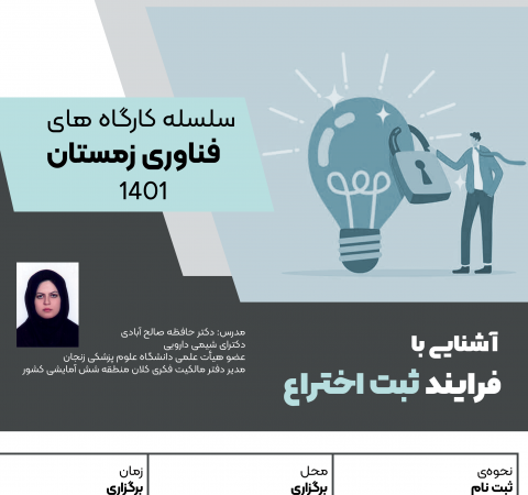 کارگاه آشنایی با فرایند ثبت اختراع