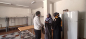زيارة مدير الشؤون الدولية في الجامعة إلى مسكني معصومة والريحانة